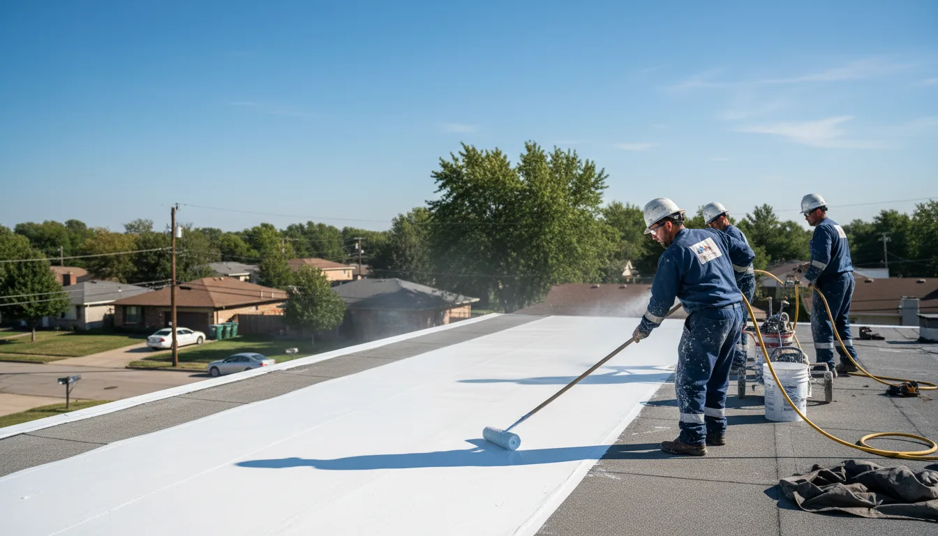 Commercial roof coating in Bauxite, AR near me